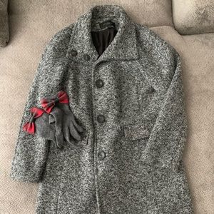 Ann Taylor Grey Peacoat